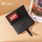 Montana West Black Embossed Wallet