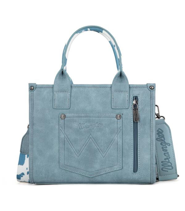 Wrangler Sky Cow Print Mini Tote Crossbody