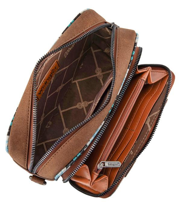 Wrangler Jean Southwestern Wallet Crossbody