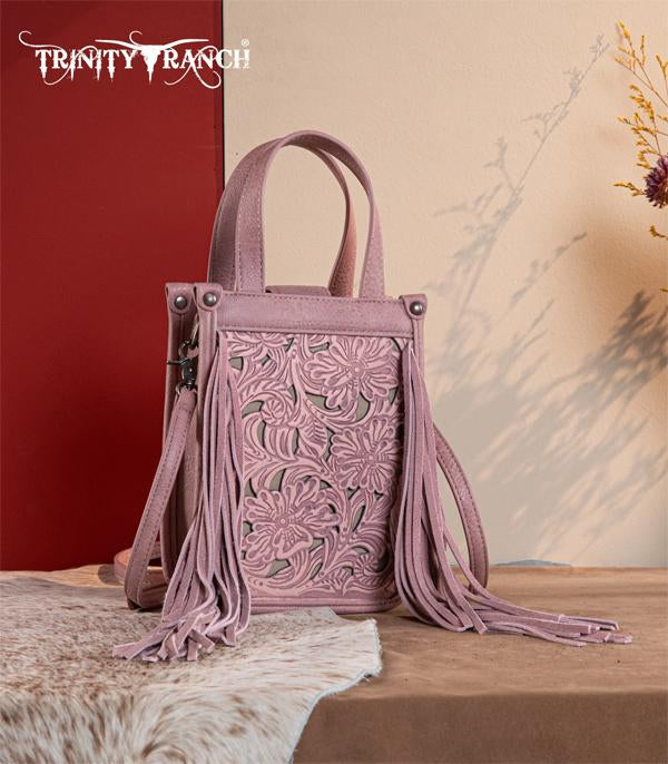 Trinity Ranch Embossed Pink Mini Tote Crossbody