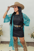 Turquoise Western Nights Duster
