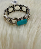 Turquoise Blossom Stretch Bracelet