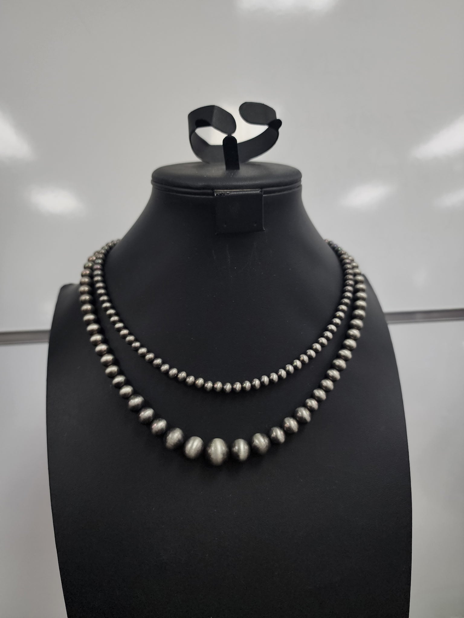 Double Strand Pearl Necklace