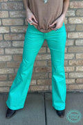 Walking West Denim Turquoise Jeans