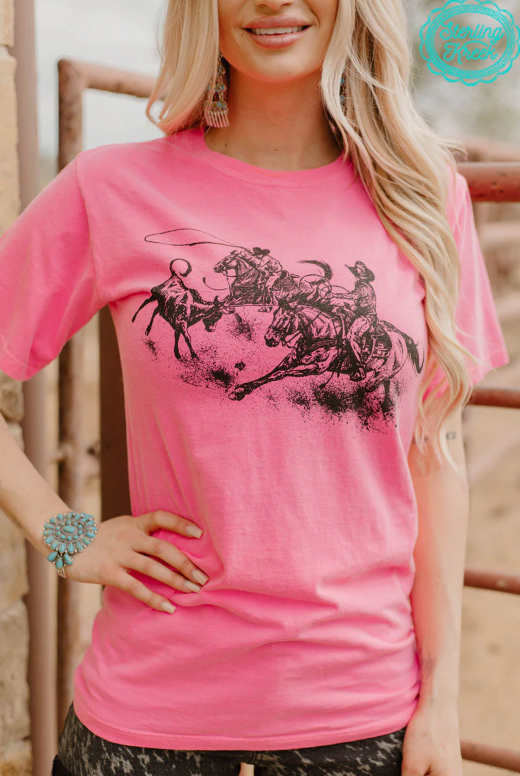 Neon Pink High Call Tee