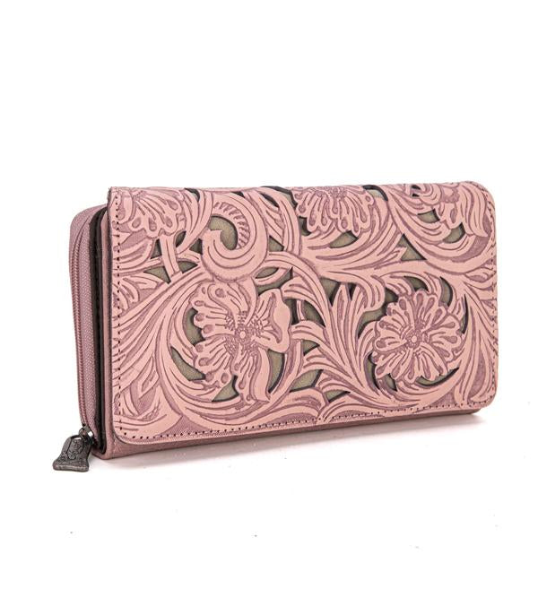 Trinity Ranch Embossed Pink Wallet