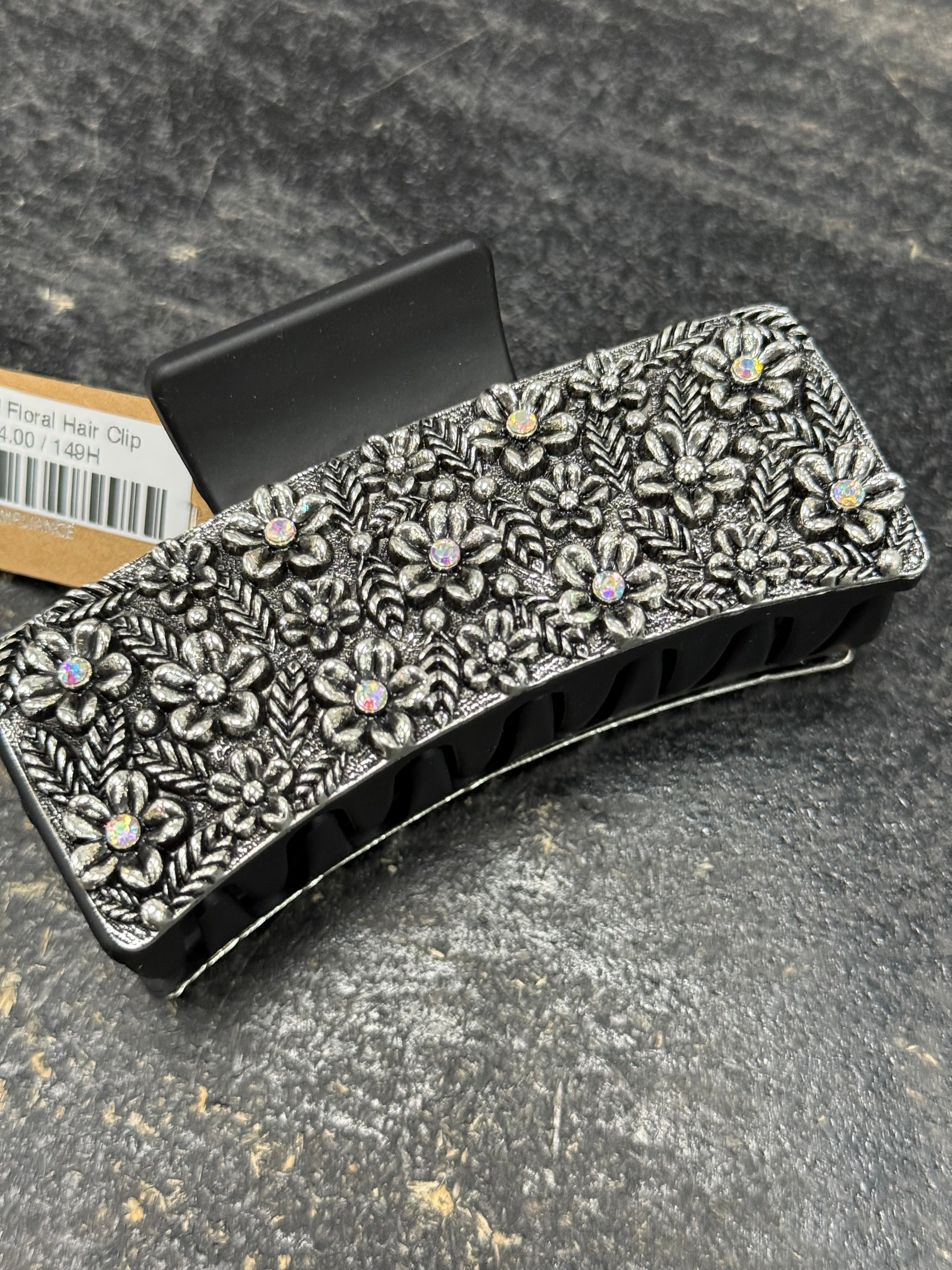 Crystal Floral Hair Clip