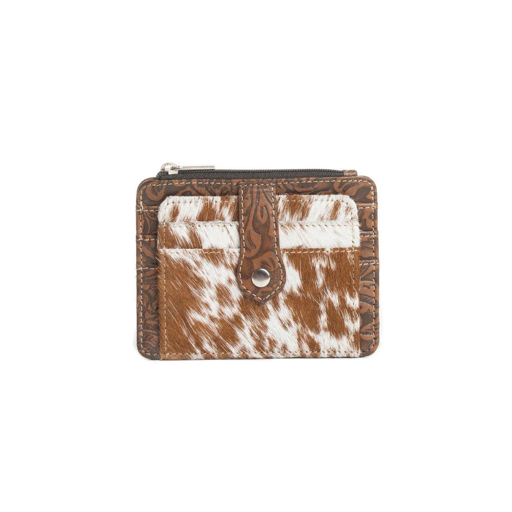 Cowhide Embossed Card Holder