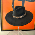 Leopard Felt Hat
