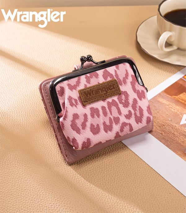 Wrangler Pink Leopard Coin Wallet