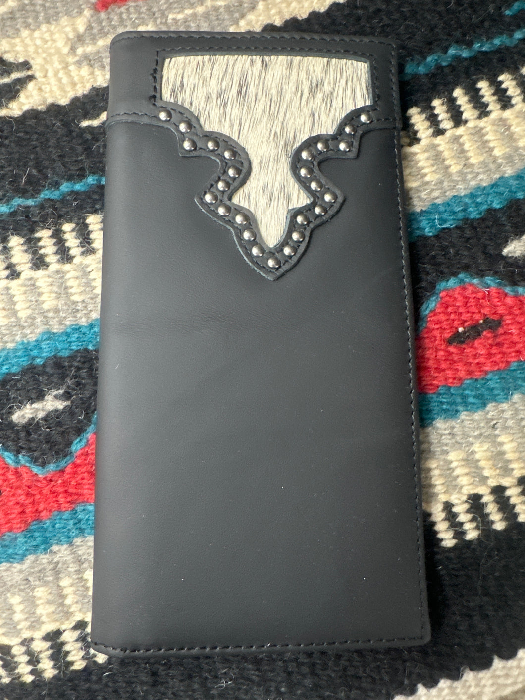 Montana West Black Embossed Men’s Long Wallet
