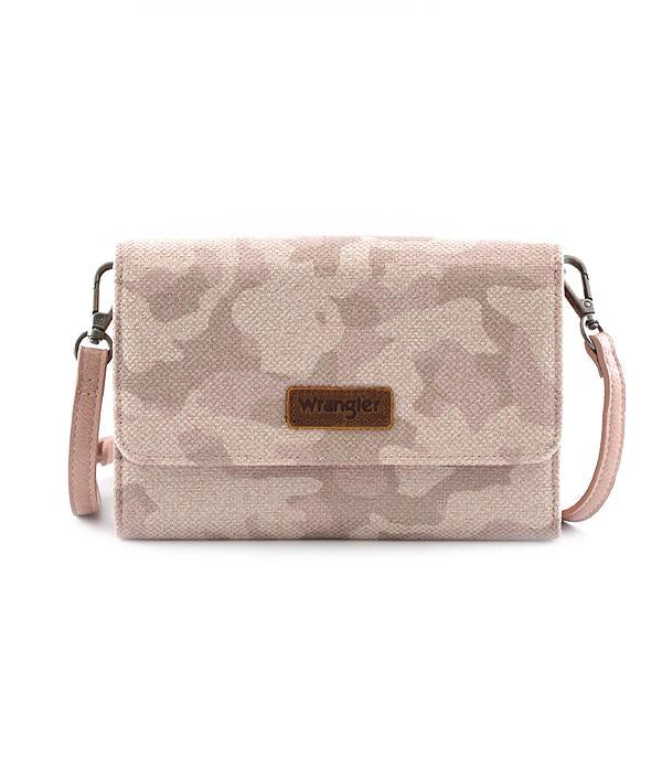 Wrangler Pink Camo Crossbody Purse