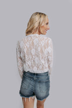 Ivory Roses Lace Top