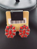 Coral Cluster Post Earrings