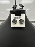 Turquoise Spiral Post Earrings