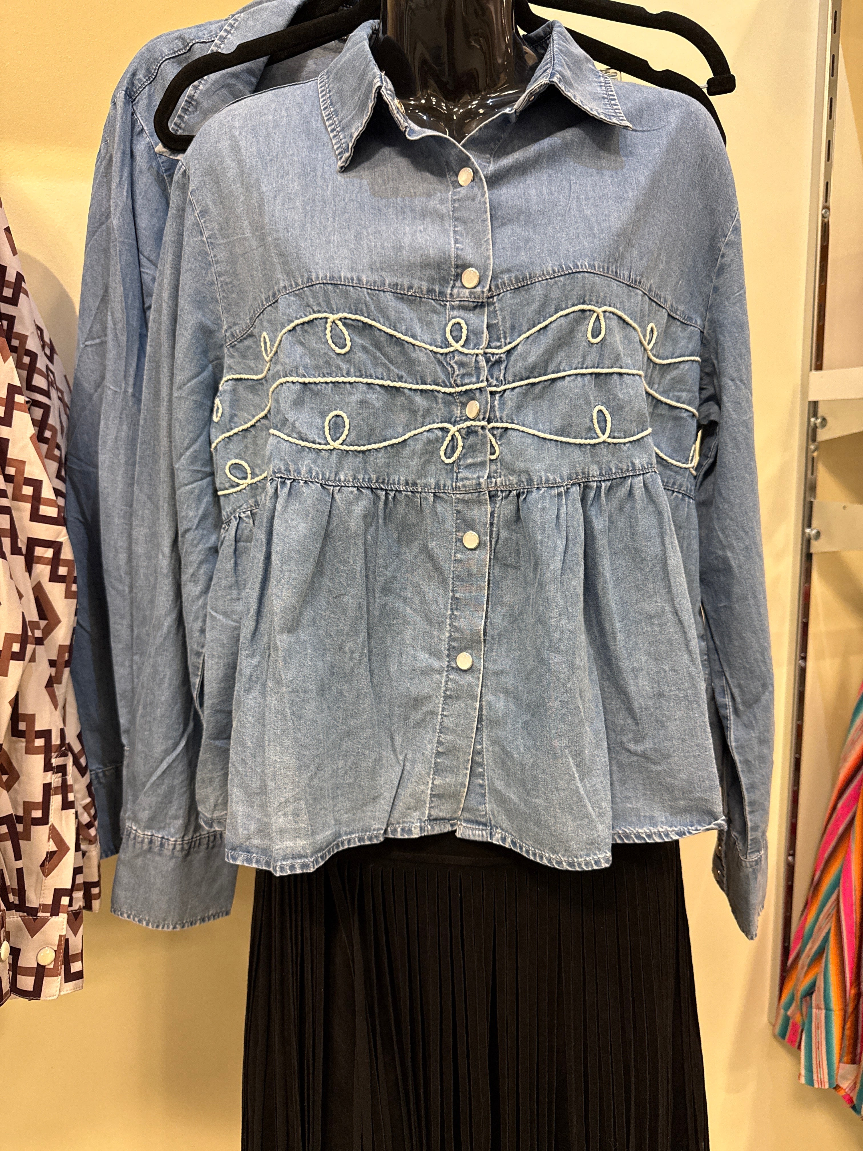 Loopty Lou Denims Top