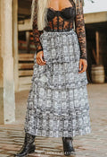 Rodeo News Ruffle Tiered Skirt