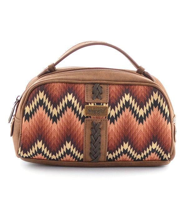 Wrangler Brown Cosmetic Bag