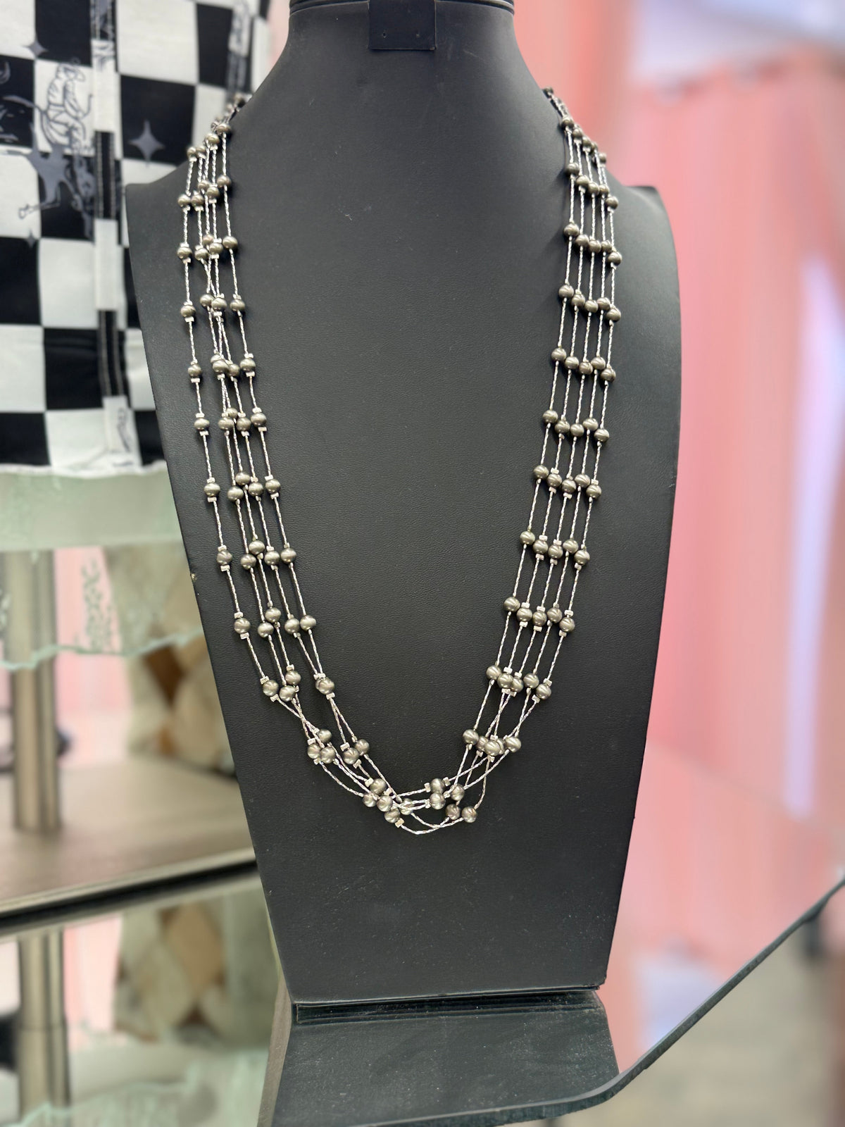 Multi-Layer Pearl Bead Necklace