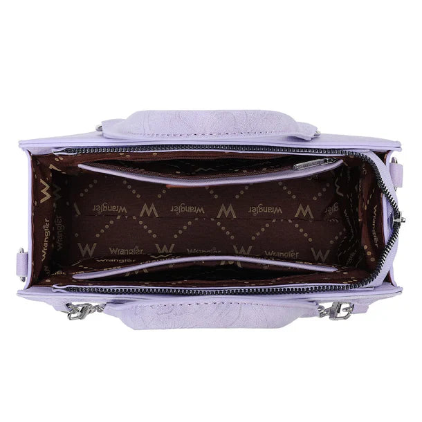 Wrangler Purple Lace Tote Crossbody