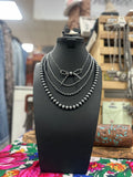 Ribbon Pearl Multi-Layer Necklace
