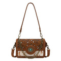 Trinity Ranch Brown Floral Concho Crossbody