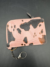 Load image into Gallery viewer, Wrangler Pink Cow Print Card Holder
