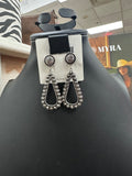 Pearl Bead Concho Post Earrings