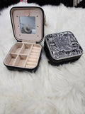 Silver Boot Scroll Jewelry Box