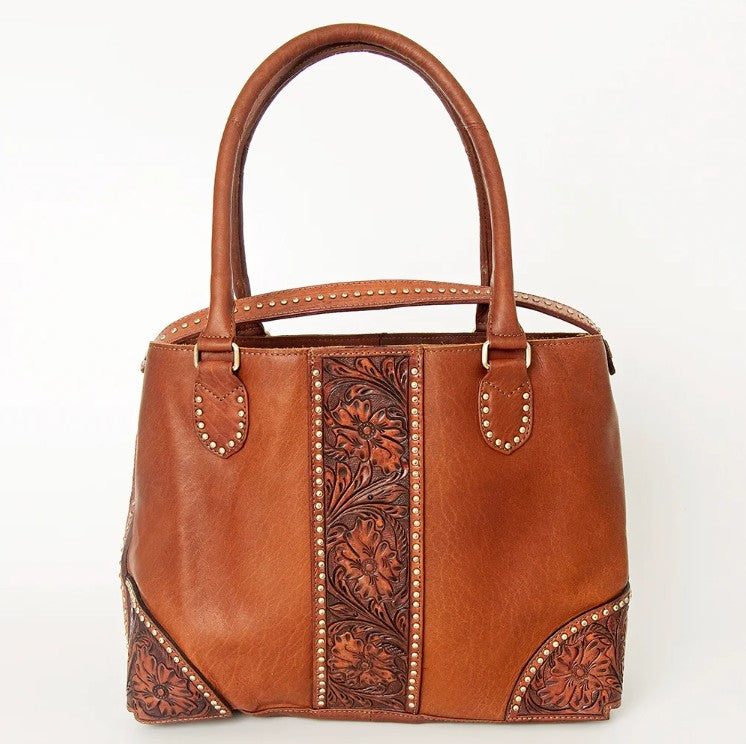Hand Tooled Leather Tote Bag