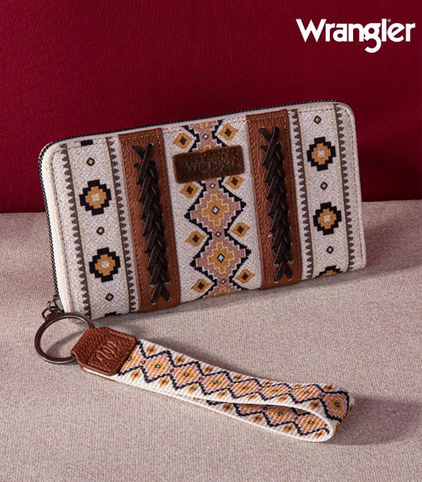 Wrangler Beige Southwestern Wallet