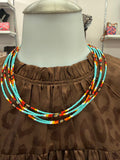 Multi Colored Bead Necklace