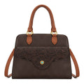 Montana West Chocolate Embossed Tote