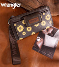 Wrangler Chocolate Sunflower Wallet Wristlet