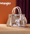 Wrangler Beige Cow Print Rope Mini Crossbody