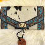 Cowhide Gaze Wallet Tooled Leather Wallet