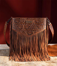 Load image into Gallery viewer, Wrangler Brown Embossed Crossbody/Shoulder Bag
