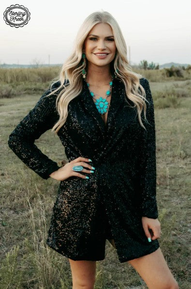 Blingin' Black Blazer