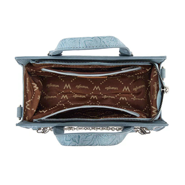 Wrangler Denim Lace Tote Crossbody