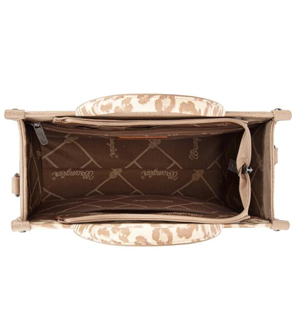 Wrangler Leopard Khaki Mini Tote Crossbody