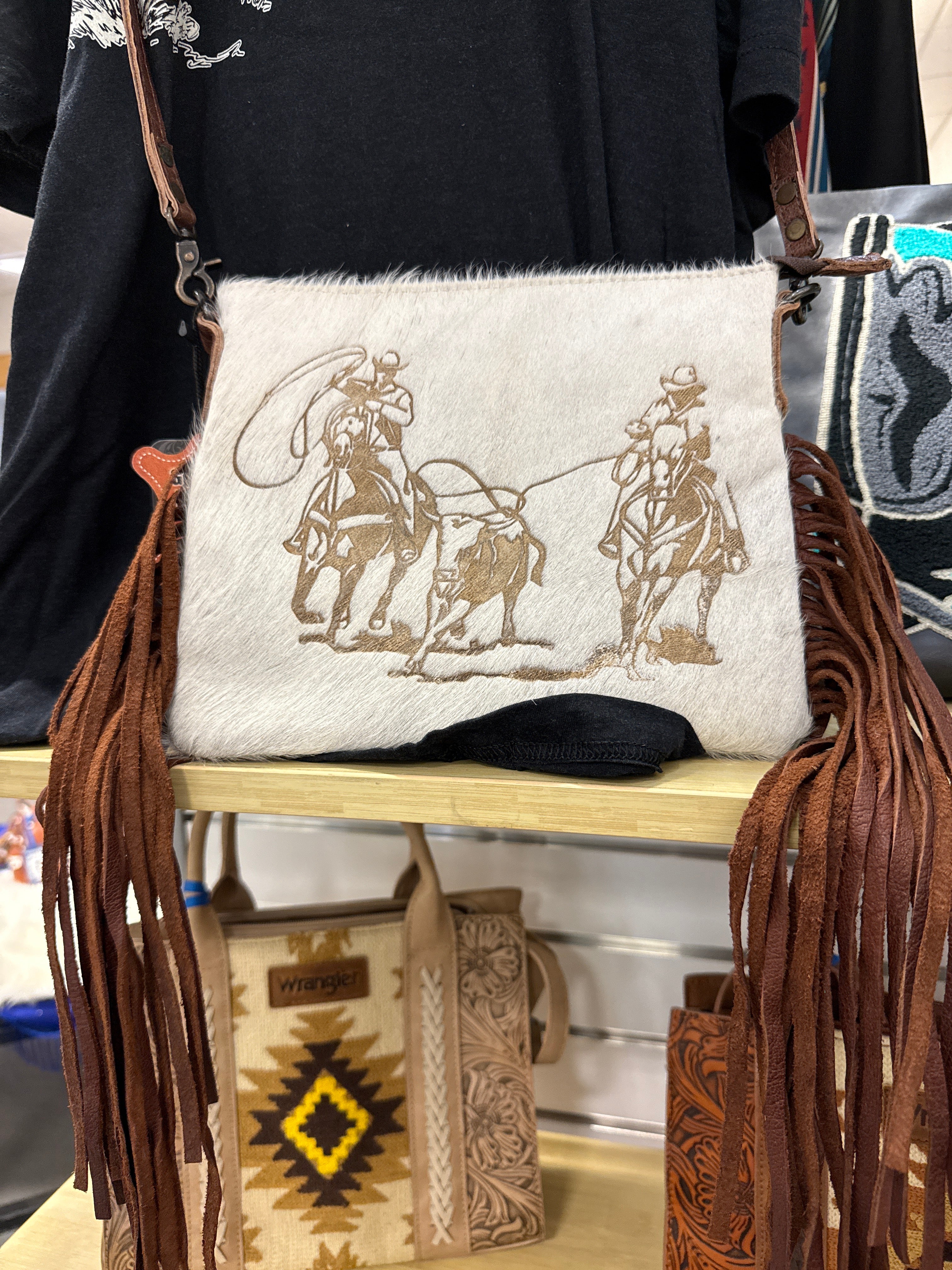 High Call Cowhide Crossbody