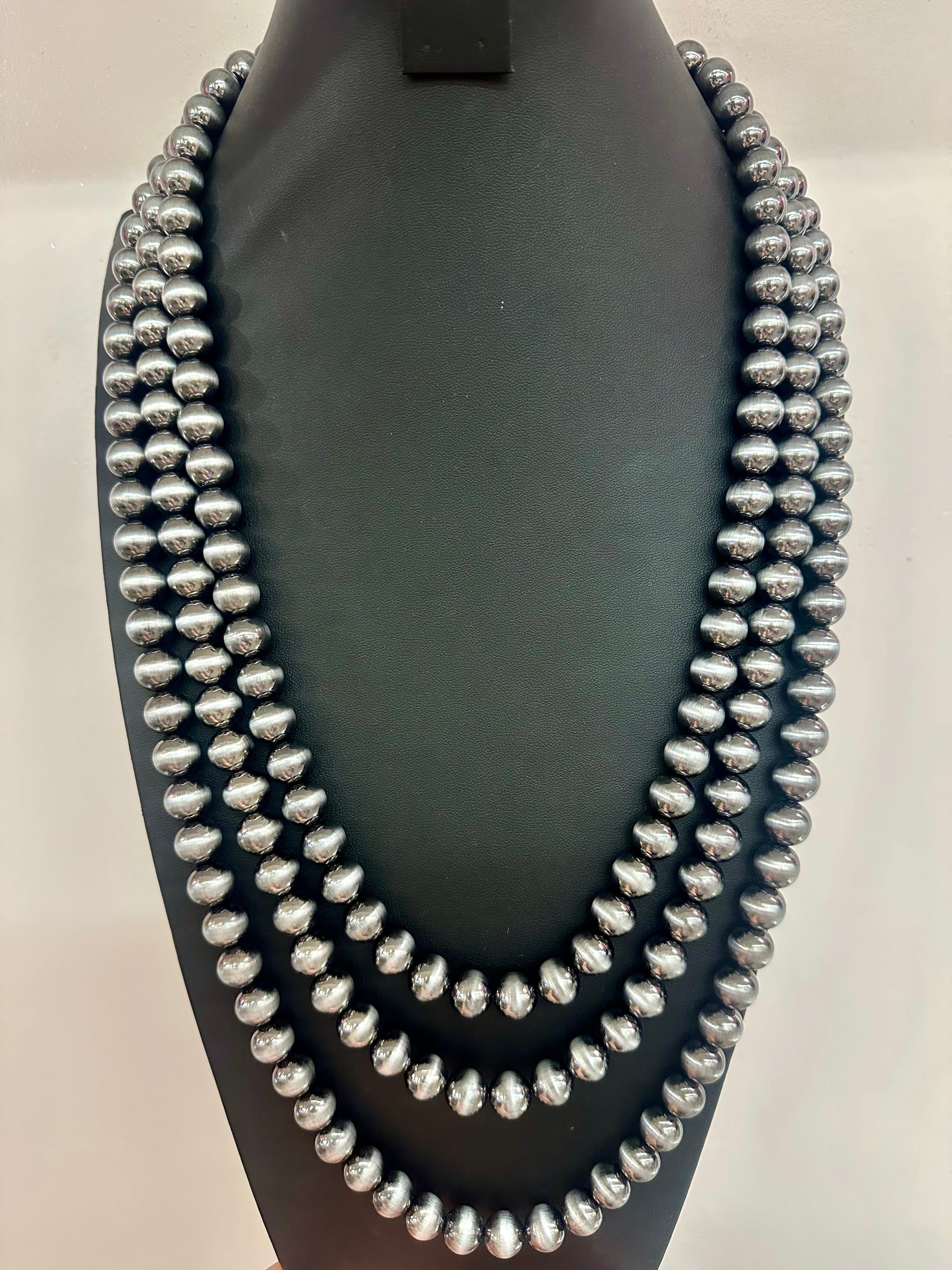 3-Layer Long Pearl Necklace