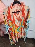 Coral Mesh Kimono