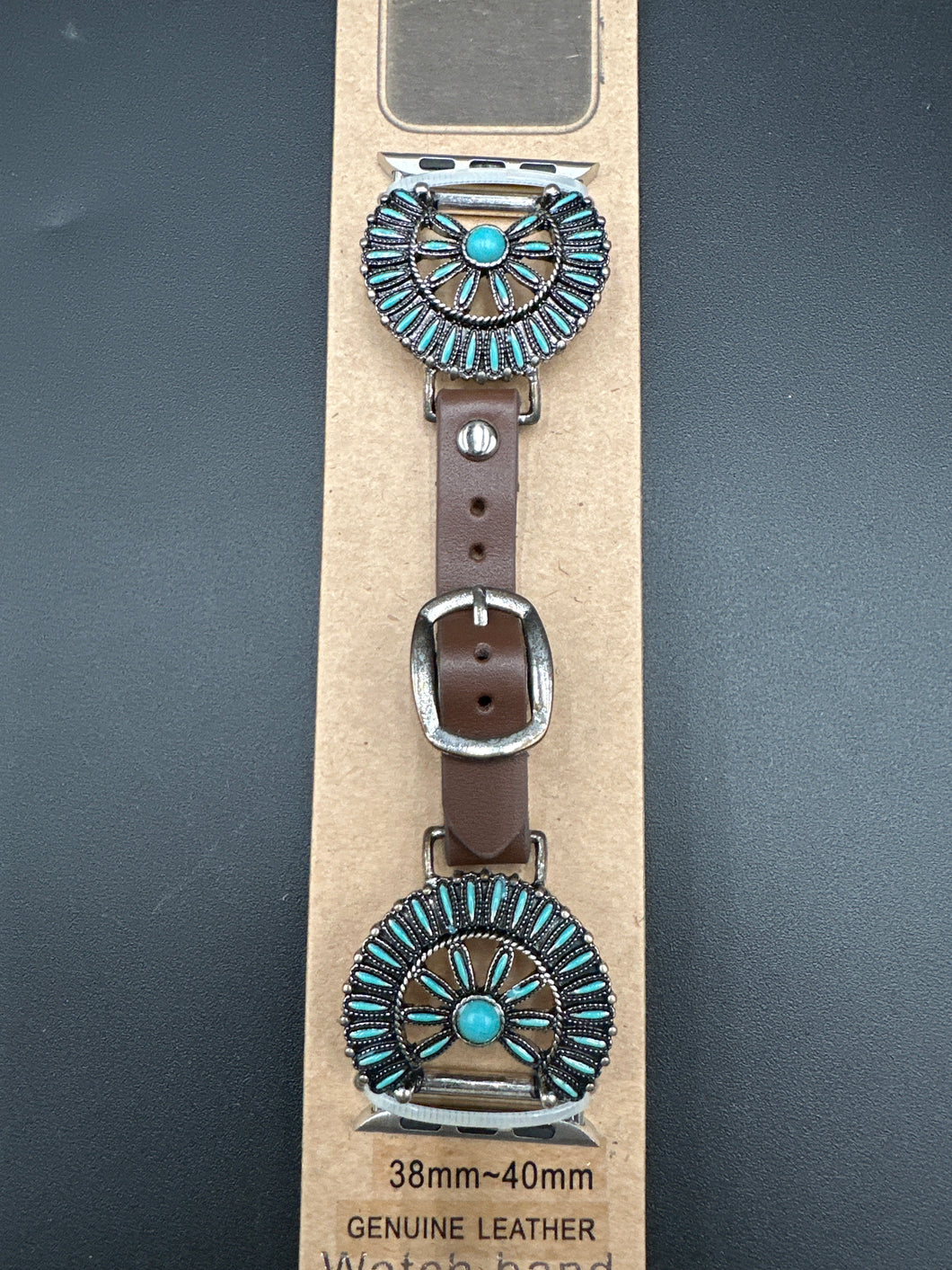 Turquoise Needlepoint Watch Band