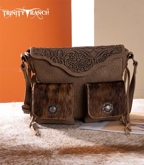 Trinity Ranch Khaki Embossed Crossbody