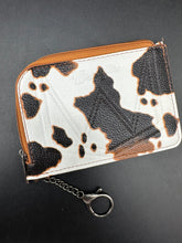 Load image into Gallery viewer, Wrangler Brown Cow Print Card Holder
