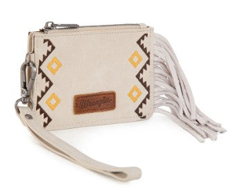 Wrangler Tan Fringe Card Holder