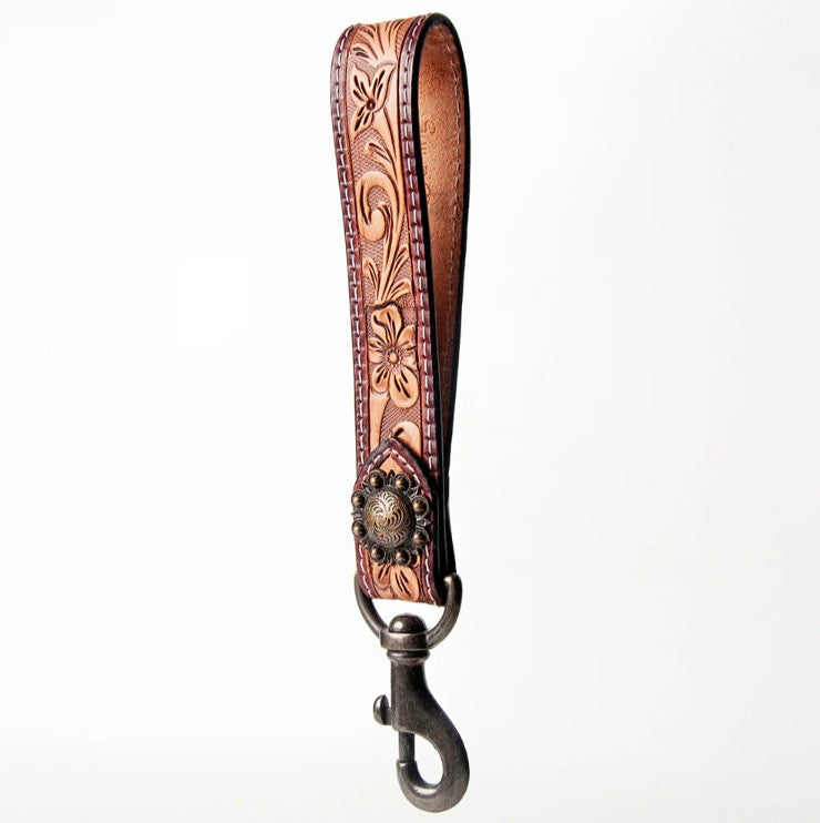 Classic Hand Tooled Wristlet Strap