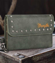 Load image into Gallery viewer, Wrangler Studded Wallet - Green
