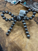 Load image into Gallery viewer, Silver Pearl Ribbon Stretch Ring
